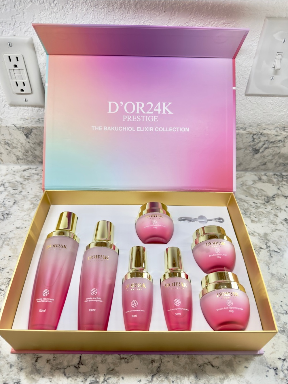 D’OR 24K Prestige Glycolic Renewal Skin Care Set